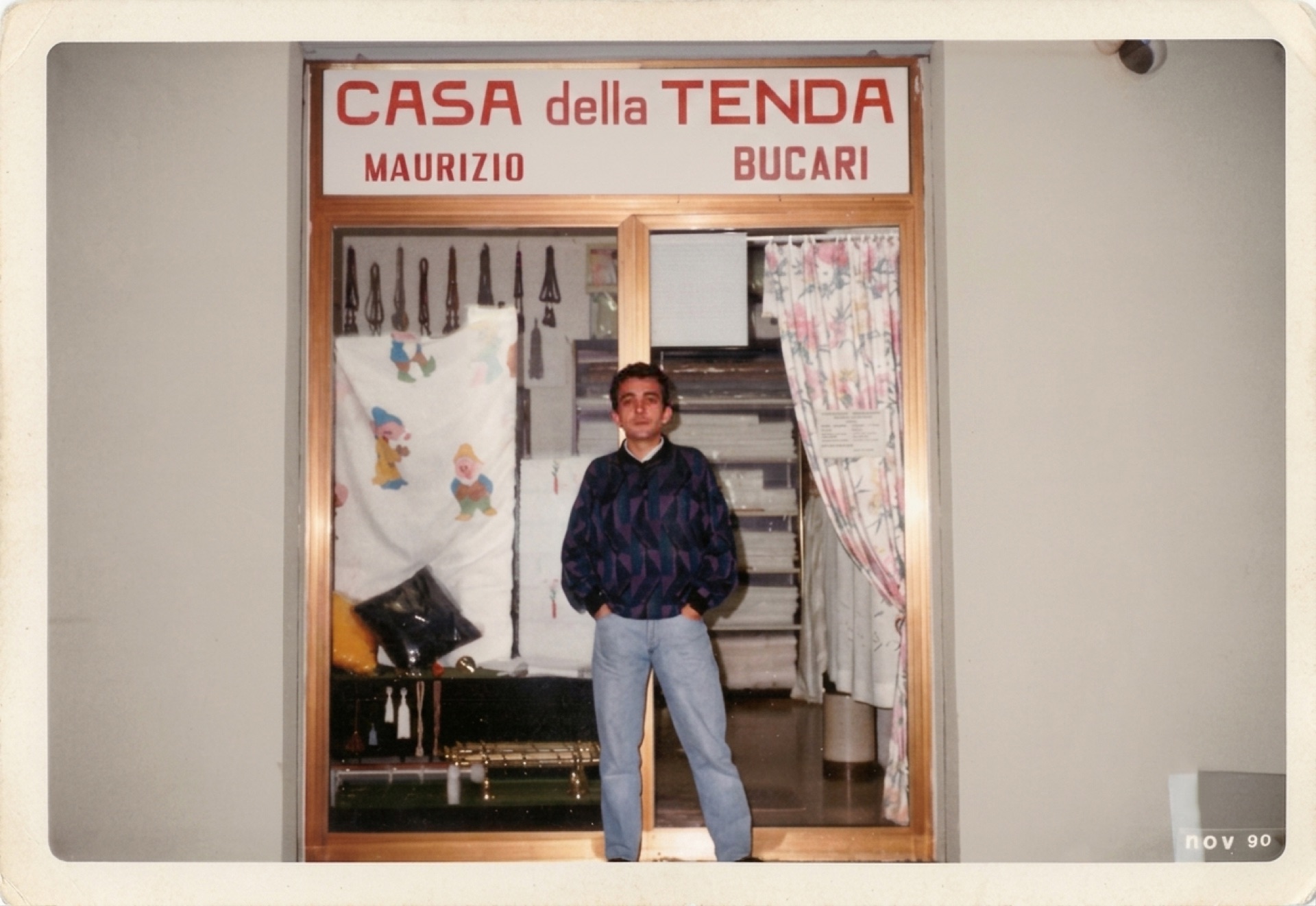 Il negozio Casa della Tenda agli inizi degli anni '70